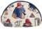 Signare Klassische Paddington Bear Kosmetiktasche für Reisen, Make-up, Kosmetik, vielseitig verwendbar, gewebte Tapisserie-Tasche, Einheitsgröße, 21 cm (B) x 12,5 cm (H) x 6 cm (T), blau,