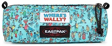EASTPAK Federmäppchen Where is Wally X Modell Benchmark Farbe Wally Pattern Blue, Modell Wally Blau