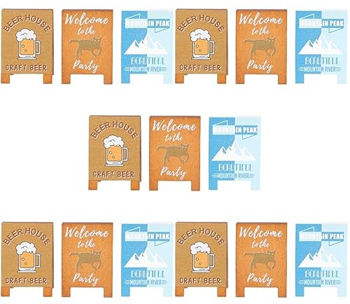 NUOBESTY 15 Pièces Porte-cartes De Visite En Bois Base De Numéro De Table Pince à Billets En Bois Porte-photo Marque-places Espace Réservé Au Nom Petite Photo Mariage Pince à Linge Bureau
