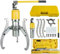 ALSUP Hydraulische Zahnradabziehvorrichtung Radlagerabziehvorrichtung 3 Backen 3 in 1 Pumpe Ölrohr Ziehmaschine Garagenwerkzeug für Zahnräder Riemenscheiben Lager,10