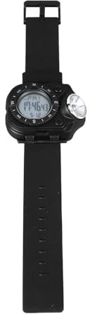 Herren Digitaluhr, LED Taschenlampe, Wasserdichte Sportuhr für Herren, Dual Zeitanzeige, Hintergrundbeleuchtung, Alarm, Stoppuhr, Countdown, Armbanduhr für Outdoor Camping Wandern