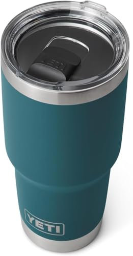 YETI Rambler Tumbler, Vacuum Insulated Stainless Steel Tumbler with Magslider Lid, Agave Teal, 30 oz (887 ml)