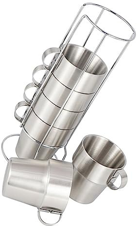 Cabilock Gobelet Léger Et Portable En Acier Inoxydable Pour Barbecue En Plein Air Et Aventures En Camping