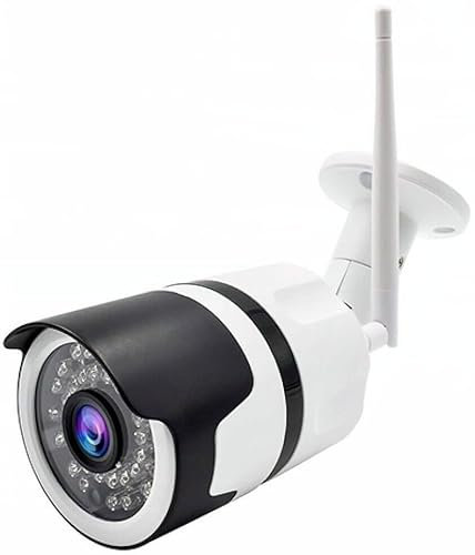Dopastore Telecamera di Sorveglianza IP App YOOSEE Connessione Wifi 36 LED Risoluzione HD SD CARD Videosorveglianza con Visione Notturna IP66 Per Esterni e Interni Bianca