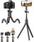 Mini Tripode para Móvil [3 en 1] Trípode Cámara Flexible con Control Remoto Inalámbrico, 360° Palo Selfie, Antideslizante Portátil Ligero Ideal para Selfies Vlogs Viajes Exterior Y Fotografía