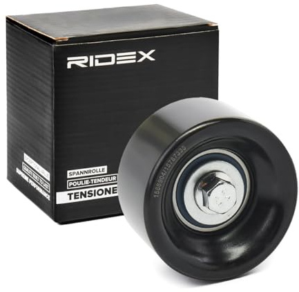 RIDEX 312D0136 Umlenk- / Führungsrolle Keilrippenriemen mit Befestigungsmaterial Kompatibel mit FORD TRANSIT Bus FD, FB, FS, FZ, FC 1097574 1770837 YC1E9444AD