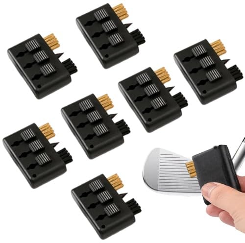 7-Piece 3-in-1 Golf Club Cleaner Brush, Golf Groove Cleaner, Golf Club Cleaning Kit, Compact Design for Golf Club and Shoe Maintenance, Golf Accessories for Enhanced Performance