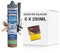 Pronova Premium Sanitär Silikon - Sanitär Bad Küche Schimmelresistent wasserdicht umweltfreundliche Kartusche 280ml (6, Hellgrau)