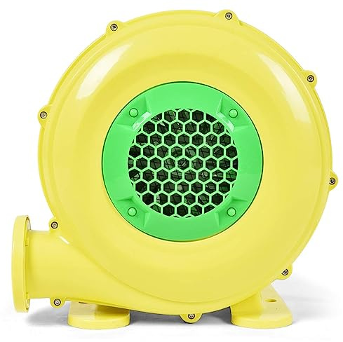 FANTASK 350W Gebläse Luftpumpe Ventilator, Windmaschine, elektrisch, 580m³/H, 1500Pa, Extra breit, Gelb