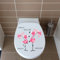 Winhappyhome Notizbuch-Aufkleber, Fensteraufkleber, Schlafzimmer, Wohnzimmer, Wandkunst, Aufkleber, WC-Deckelaufkleber (Flamingo)
