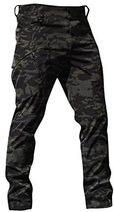 Pantalon Treillis Militaire Pantalon Imperméable Homme Militaire Pantalon Treillis Homme Vetement De Travail Pantalon Tactique Cargo Homme Pantalon Randonnée Homme Tenue Multicolore XL
