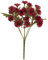 Künstliche Pflanzen Set Chrysanthemen, Seidenblumen, Kunstpflanzenarrangements für die Innen- und Außendekoration, Verandatöpfe, Pflanzgefäßdekorationen Sedum Künstlich (Red, One Size)