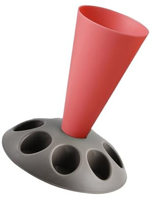 Fazvncv Spritzbeutelständer mit 8 Schlitzen, cremefarben, Füllhalter, Gebäck, Dekoration, Werkzeug, Geschenk, für Backmenschen