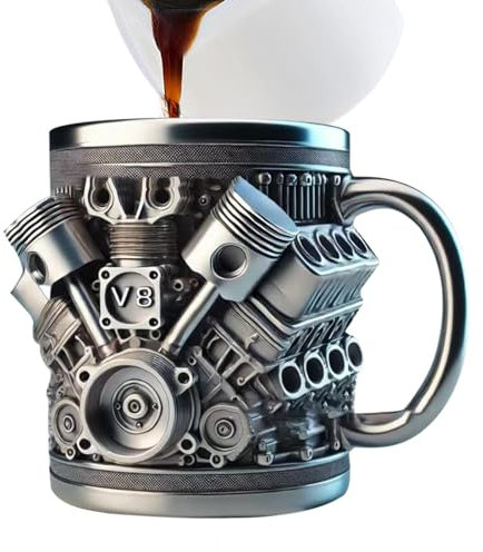 Novelty Mechanic Coffee Mug,Mechanical Toolbox Cup,Creative Desk Decor Engineer Mug,Funny Large Mechanic Toolbox Coffee Cup,Mechanic Engine Cool Coffee Mugs with Handle for Coffee,Tea,Milk,for