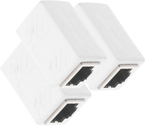 LABRIMP 3stücke Ethernet-Extender Buchse Buchse Netzwerkkoppler Kompatibel Mit Cate Für Kabel-anschlüsse Download Streaming Filesharing