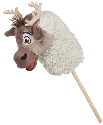 LeMieux Disney Hobby Horse Sven - Your Faithful Frozen Reindeer Friend - Soft Antlers and Kind Dark Eyes - Detachable Stick - Suitable for Ages 3+