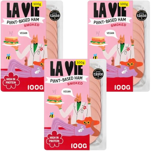 Plant-Based Vegan Smoked Ham 3x100g Lavies (3x100g)
