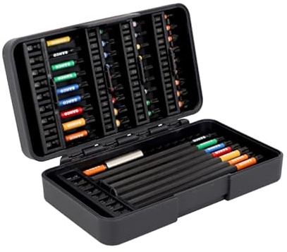 Stellschlüssel-Set mit Schlagbohr-Mitteln 1/4 für Phillips/Pozidriv/TORX® – 44 Stück
