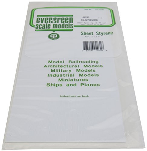 Evergreen Styrene Clapboard 0.75mm (0.030) Spacing
