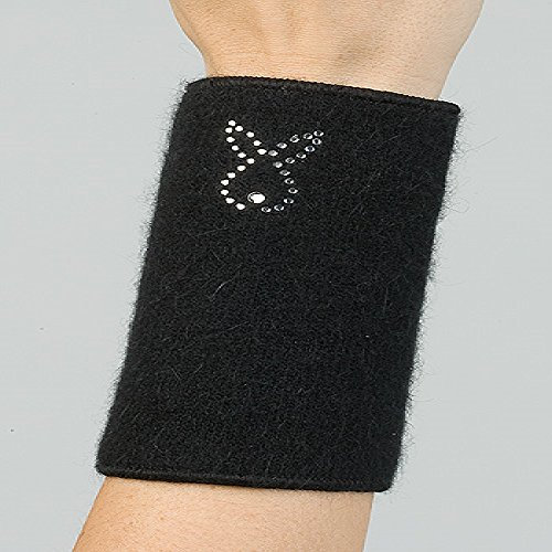 Pulswärmer (Paar), uni, schwarz