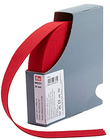 Prym Elastic Band Strong 25 mm red, 72% Polyester, 28% ED