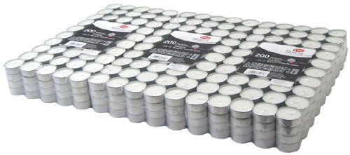 Hillfield® 600 Premium -Teelichter im Alubecher, Brenndauer 4 Stunden, Weiß, mit Gütezeichen