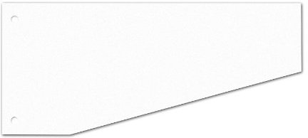 WEKRE 50500T Trennblätter, Farbregister, Aktenfahnen, Universalregister Trennstreifen 100 Stück weiß