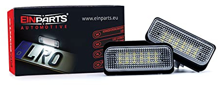 EinParts Kennzeichenbeleuchtung EP12 Canbus 6000K Kalt Weiß für C-Klasse W203 E-Klasse W211 CLS-Klasse W219 SLK-Klasse R171 2 Stücke