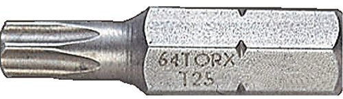 Bahco 59S/T9 Bits for Torx Head Screws, Grey, 25 mm, Set of 10 Pieces