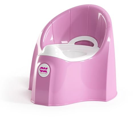 OKBABY Pasha - Vasino per Bambini con Seduta Anatomica e Schienale Rialzato - Rosa