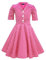 BlackButterfly Enfants Robe Années 50 Vintage à Pois 'Sabrina' (Rose, 3-4 Ans)