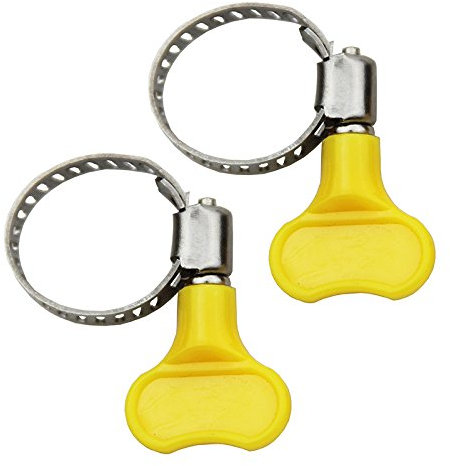 Lot de 10 colliers de serrage papillon en acier inoxydable pour brassage maison (convient aux tubes en plastique de 20 mm de diamètre extérieur à 30 mm)