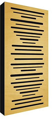 Addictive Sound Akustikpaneele Holz - Schalldämmung AbFuser Wood - Akustikplatten Perfekt zum Hause, Studio, Konferenzraum, Club - Acoustic Panel mit den Maßen 100x50x11,5 cm - Gelb