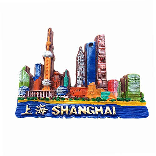3D Shanghai China Kühlschrankmagnet, Haus & Küche Dekoration Magnet Aufkleber Shanghai China Kühlschrank Magnet Reise Souvenir Geschenk