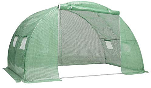 vidaXL Gewächshaus Treibhaus Frühbeet Tomatenhaus Folientunnel Pflanzenhaus 8 m² 2x4x2 m