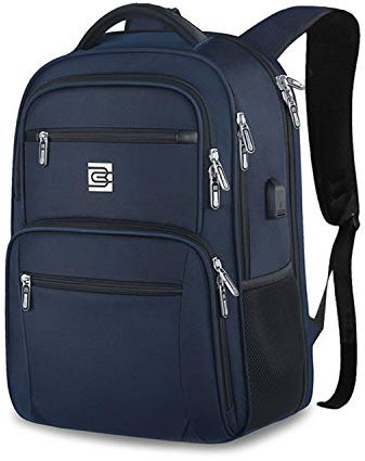 FANDARE Unisex Backpack Business Laptop Daypack Travel Rucksack with USB Charging Port Waterproof College School Computer Bag Bookbag for Women & Men Fits 15.6 Inch Laptop and Notebook Dark Blue