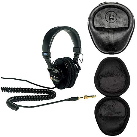 Sony - MDR7506 Professional Large Diaphragm Headphone Bundle with CASE - Black