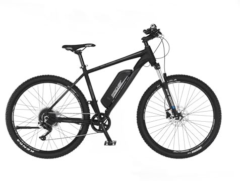 FISCHER E-Mountainbike MONTIS EM 2127, Elektrofahrrad für Damen und Herren, RH 48 cm, Heckmotor 45 Nm, 48 V Akku