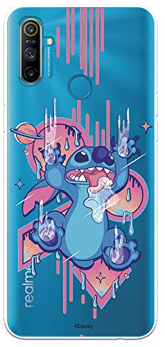 Funda para Realme C3-6i - 5i Oficial de Lilo & Stitch Stitch Graffiti para Proteger tu móvil. Carcasa para Realme de Silicona Flexible con Licencia Oficial de Disney.