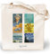 Loxato Borsa Shopper Donna - Tote Bag Tela - Shop Art Borsa - Shopper Borsa - Borsa Tela Donna - Borse di Cotone 35x42cm Extra Largo 8cm - Shopper in Tela - Borsa Canvas