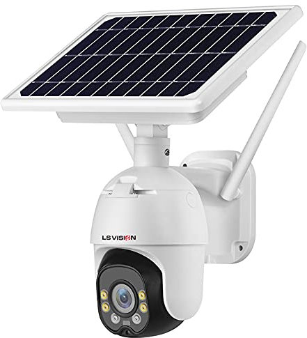 Tuya Wireless Security Camera Outdoor, Solar IP Camera SIM Card 1080P HD Outdoor WiFi Camera Wireless Speed Dome CCTV Security Camera