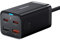 Baseus Travel Charger GaN3 Pro Quick Wall Charger C+C+U, PD3.0, QC4.0 +, AFC, FCP, SCP, PPS, MTK, (with Type C - Type C Cable 1m) 65W, Black EU (CCGP040101)