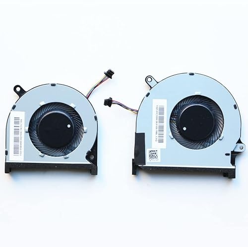 Fleshy Leaf CPU+GPU Cooling Fan Replacement for Dell Inspiron 15-7590 7591 | 7590 P83F Series DFS5K12114262D FM6A DFS5K22115371D FM69 0MPHWF 0861FC