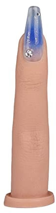 KnowU Silicone Main d Entrainement Pour Ongle, Main D'entrainement Manucure, Ongle Gel, Acrygel Ongle, Doigt Entrainement Manucure,3#
