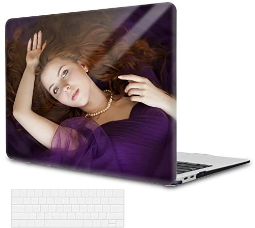 Personalizzato per Apple MacBook Air Case 2010-2017 Rilasciato A1466 A1369 Caso, Personalizzato MacBook Air 13 Caso Hard Shell Case Accessori MacBook Foto (Crystal Black Layout 1 Immagini)