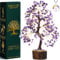 ZENFULSTONE Arbre de vie en cristal d'améthyste pour la maison, le bureau et le bureau, bonsaï fait à la main pour apaiser la guérison spirituelle et la relaxation, cadeau parfait pour soulager