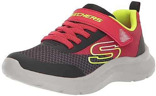Skechers Boy's Skech Fast-Solar-Squad Sneaker, Rot/Schwarz, 12.5 Little Kid