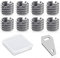 3/8 to 1/4 Bushing Convert Screw Adapter Tripod Ballhead Reducer, 1/4 to 3/8 Camera Convert Screw Adapter Mount for Tripod, Monopod, Ballhead, Video Light Stand & DSLR SLR cameras, Stainless Steel