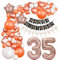 luftballons 35. Geburtstag Deko Frau Rose Gold Weiß deko 35. Geburtstag Frauen Geburtstagdeko 35 Jahre Luftballon Girlande 35. Geburtstag Frauen Ballon Girlande Roségold 35 Geburtstag Frau deko