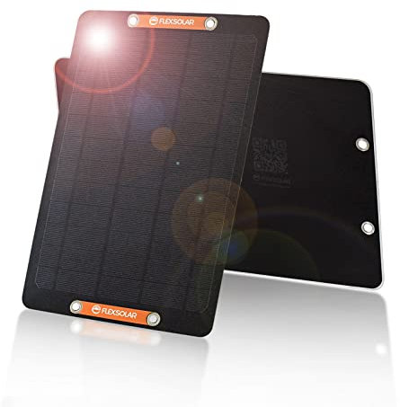 FlexSolar USB Solar Panel Charger 5V 6W 2PCS, IP67 Waterproof Mini USB Solar Panel Kits for Phones Tablets Small Fan Security Camera Backpack Hiking Camping DIY Outdoor GPS Emergency Light Fishing